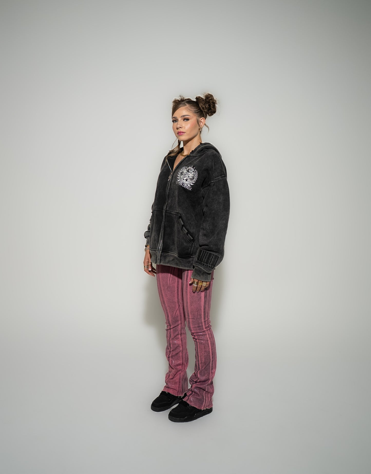 Presidential Black Clarity (Acid Wash Zip-Up)