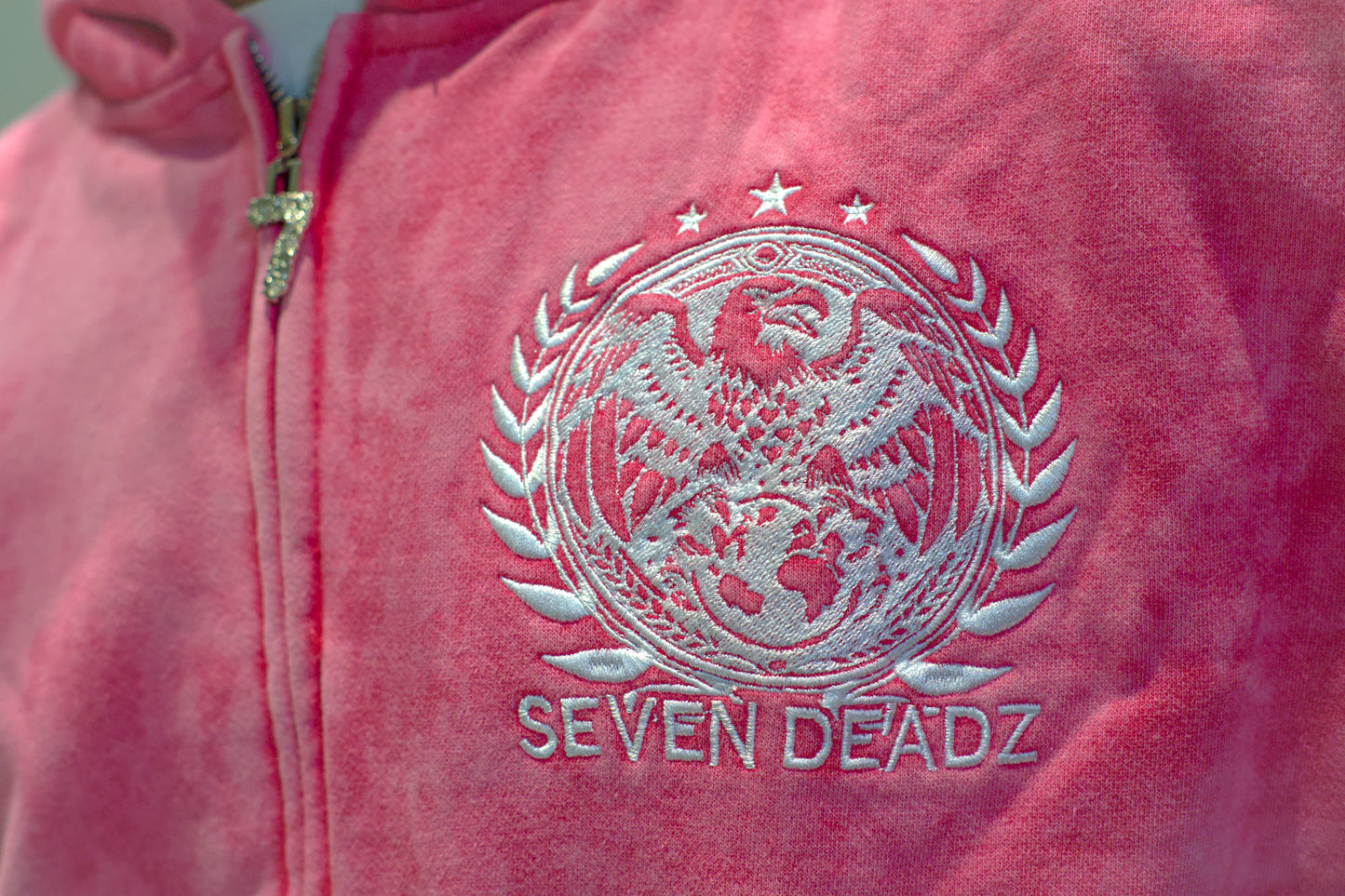 Presidential Pink Clarity (Acid Wash Zip-Up)