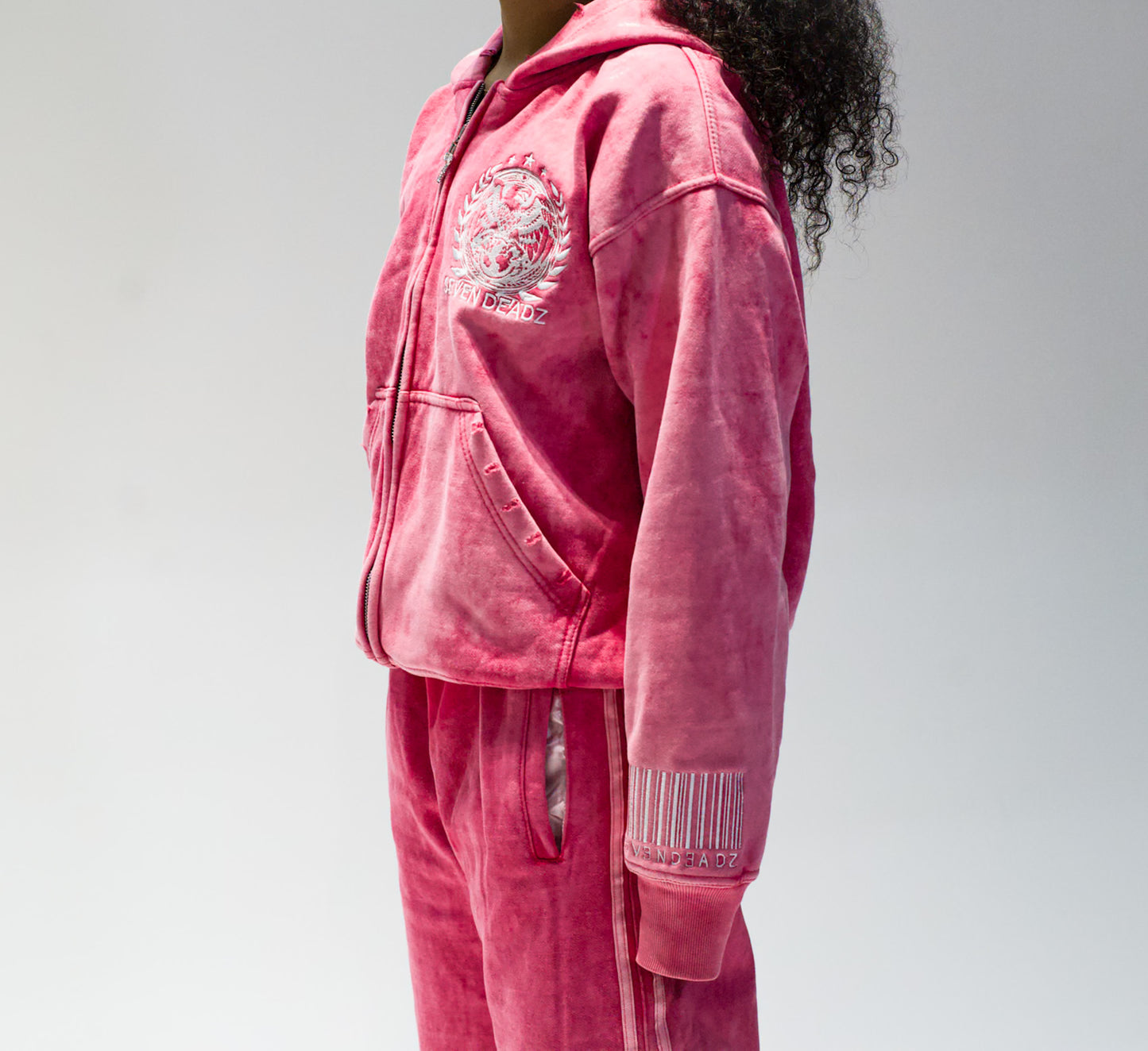 Presidential Pink Clarity (Acid Wash Zip-Up)